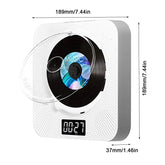 Kecag KC-608 Wall Mounted HD DVD Player Bluetooth CD Player, KC-608(White), KC-608(Blue), KC-608(Black), KC-608(Pink)